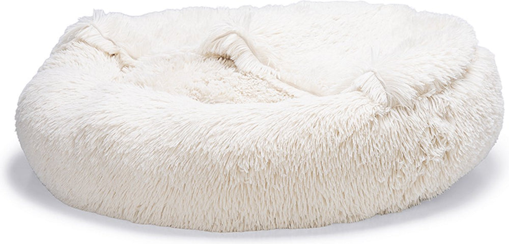 Beeztees yala - hondenmand - pluche - beige - dia. 60 cm