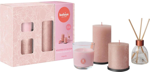 Bolsius - giftset - medium - whispers of bloom