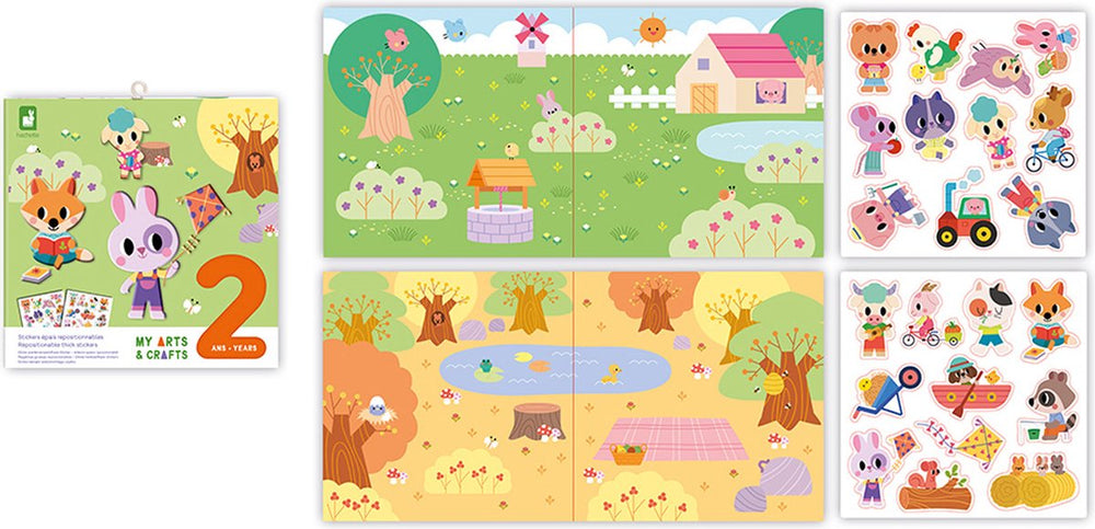 Janod - my arts crafts - herbruikbare stickersset
