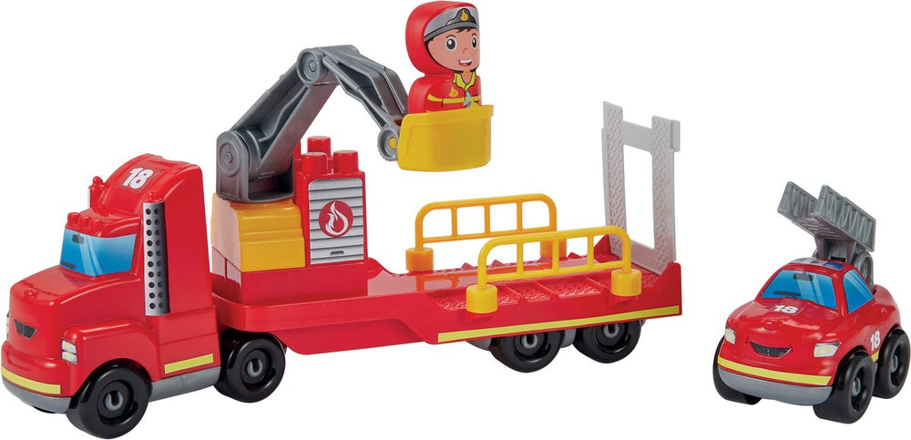Abrick ecoiffier fire truck with fire car
