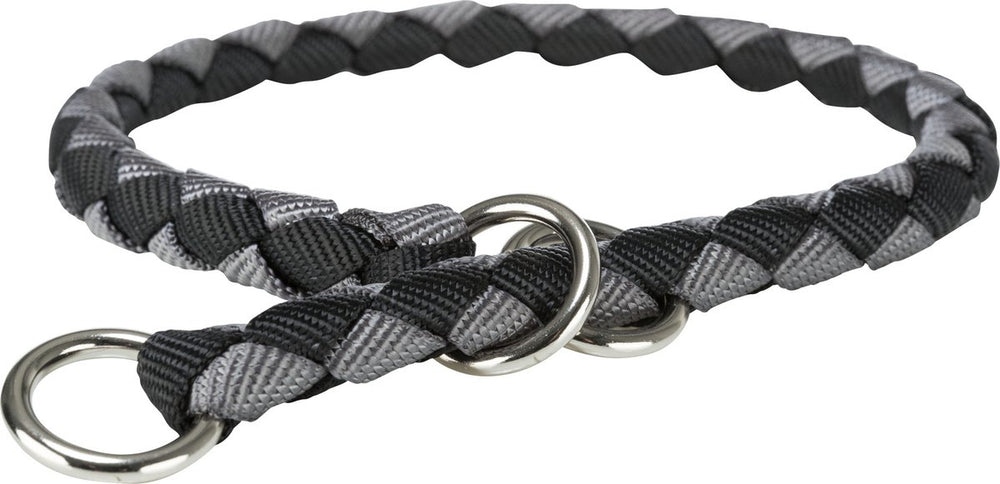 Trixie cavo anti-trek halsband fuchsia grafiet l-xl
