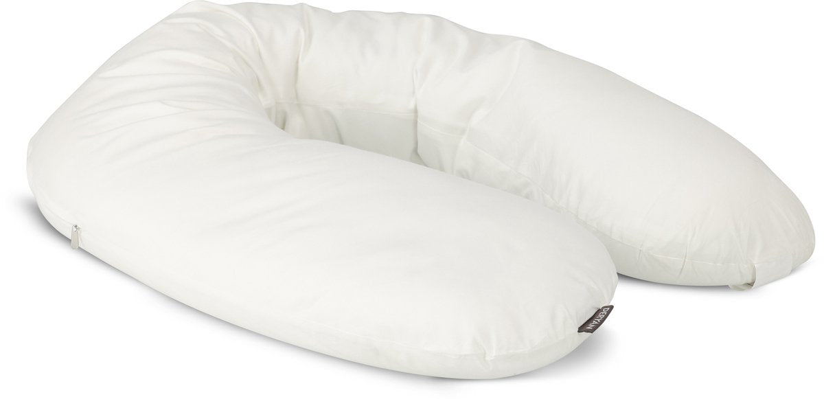 Deryan voedingskussen zijslaapkussen lichaamskussen – 120 cm – wit
