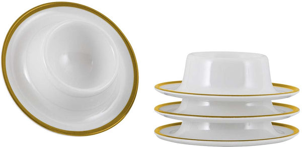 Gimex - linea line - eierdop goud - 4 stuks