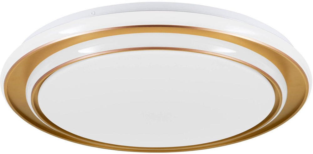 Eglo moschetta plafondlamp - ø 49 cm - goud wit - instelbaar wit licht (warm, neutraal en daglicht)