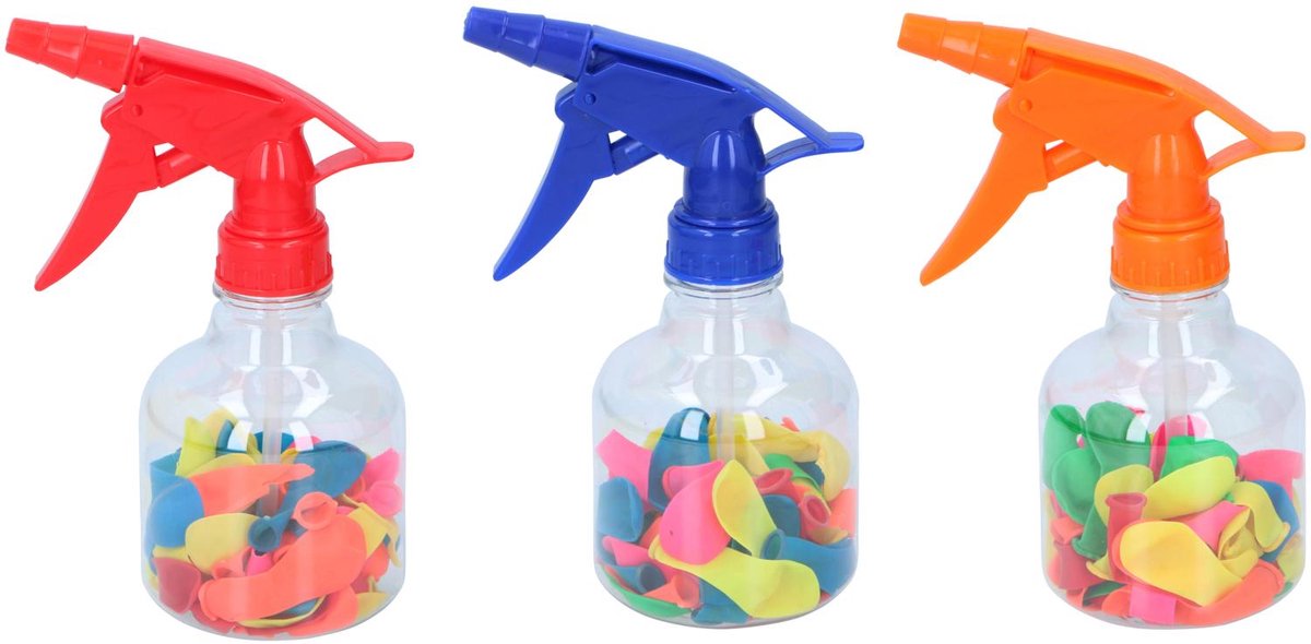 Merkloos sans marque eddy toys ballonpomp met ballonnen 50 stuks - handmatig ballonnen set met pomp - multicolor - 1 willekeurige kleur