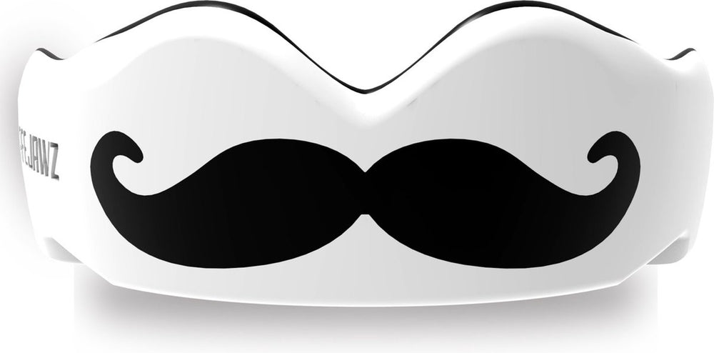 Safejawz gebitsbeschermer extro-series moustache wit zwart senior