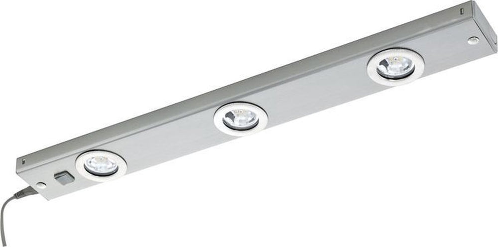 Eglo kob led onderbouwarmatuur - 60 cm - 3 lichts - nikkel-mat