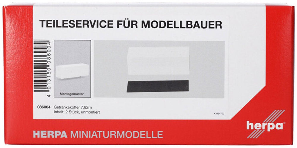 Herpa getränkekoffer 7,82m (2 st.), wit
