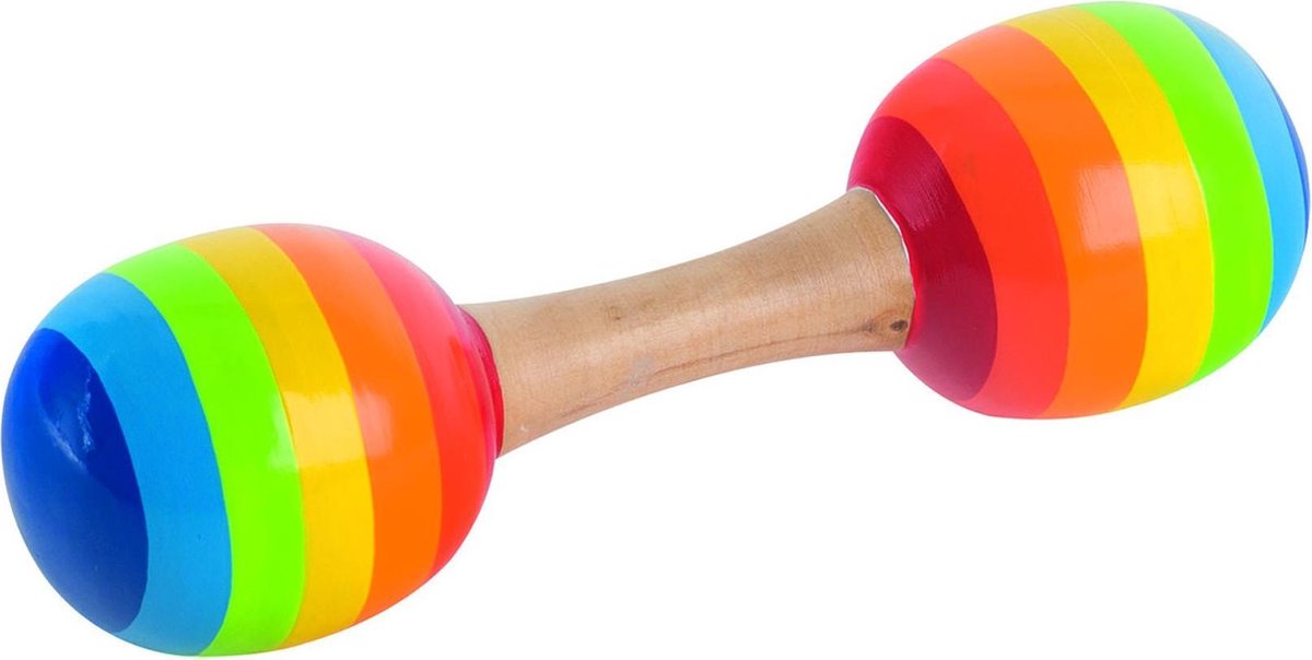 Goki houten dubbele maraca's