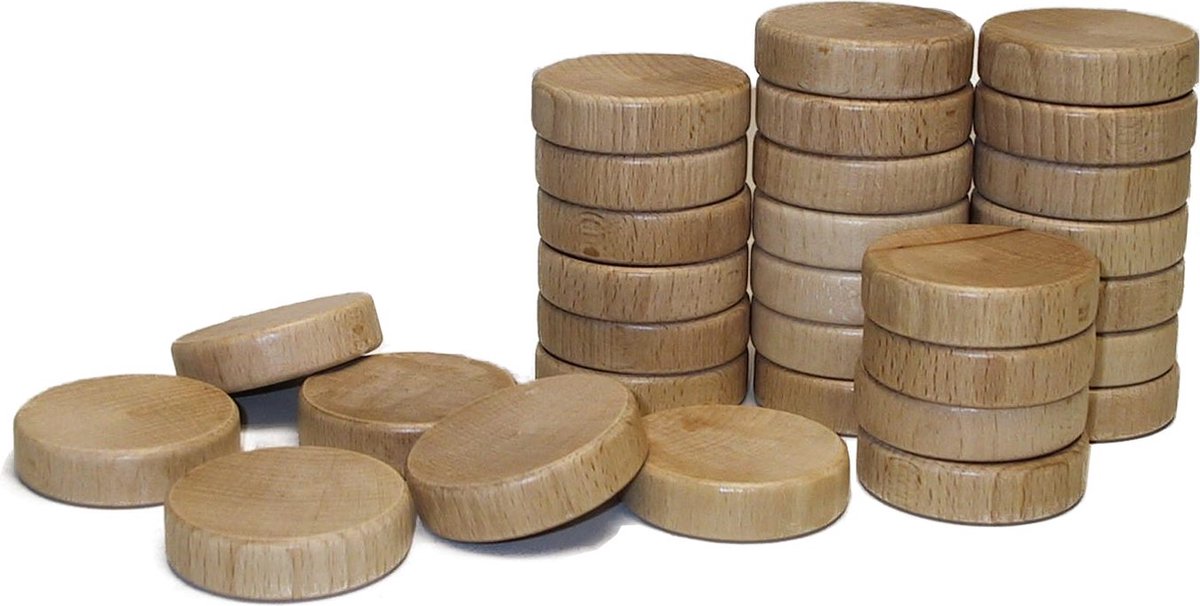 Hot games sjoelstenen set 30st holgraaid