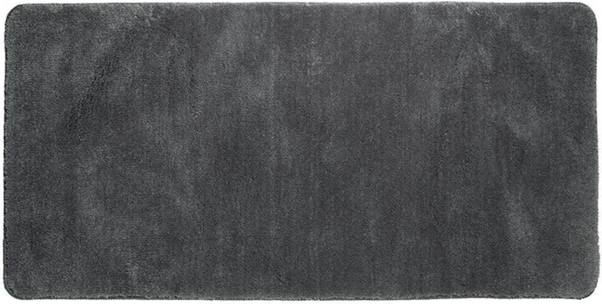 Sealskin angora -badmat 70x140 cm - polyester - donkergrijs