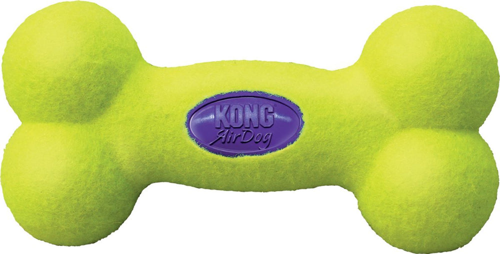 Kong air bone medium 1 st - piepend speelgoed - 12 cm x 130 mm x 44 mm - groen