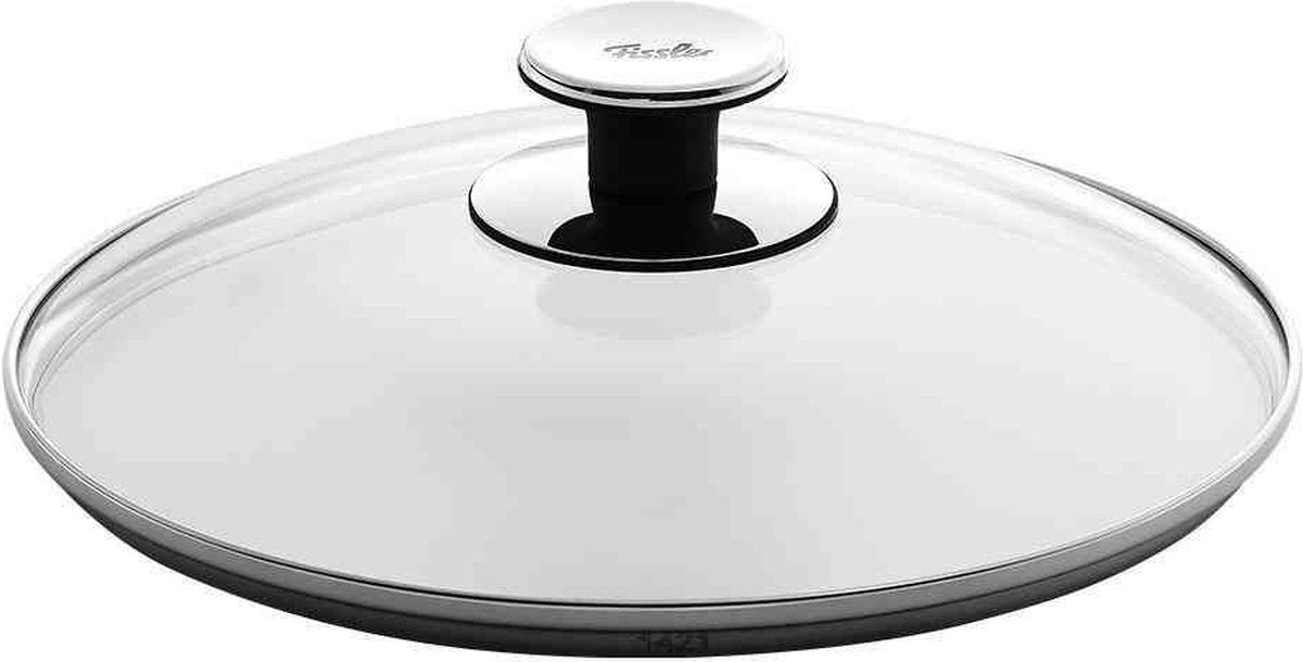 Merkloos sans marque fissler - deksel - glas - 24 cm
