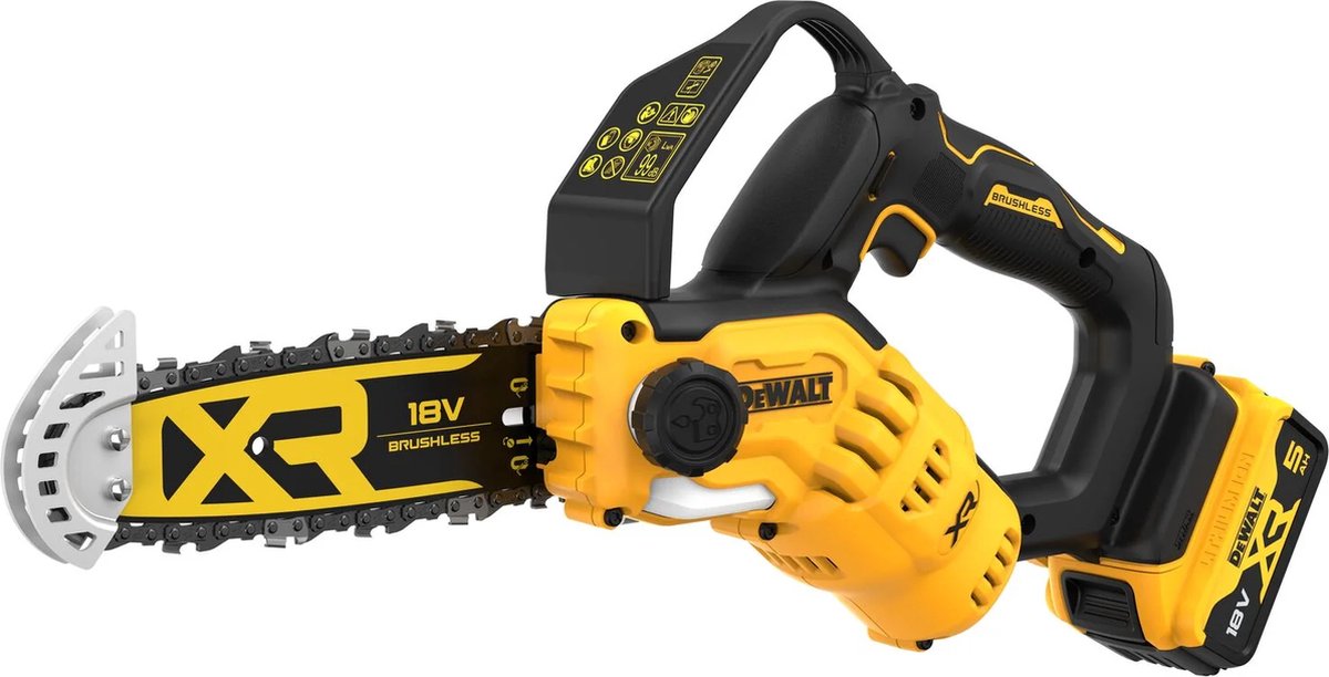 Dewalt dcmps520p1 serie - accu kettingzaag - 18v - 20cm - zonder borstelmotor