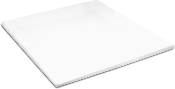 Cinderella sundays topper - hoeslaken - 100% katoen-satijn - 2 persoons - 160x210 cm - tot 15 cm - wit