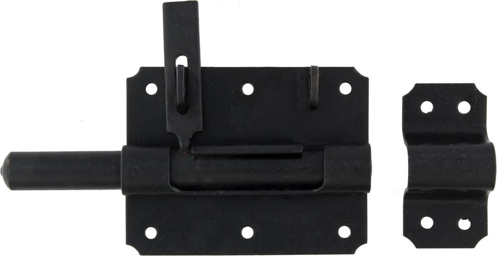 Starx - hangslotgrendel - schuifgrendel met hangslot ogen - stift 16mm - zwart