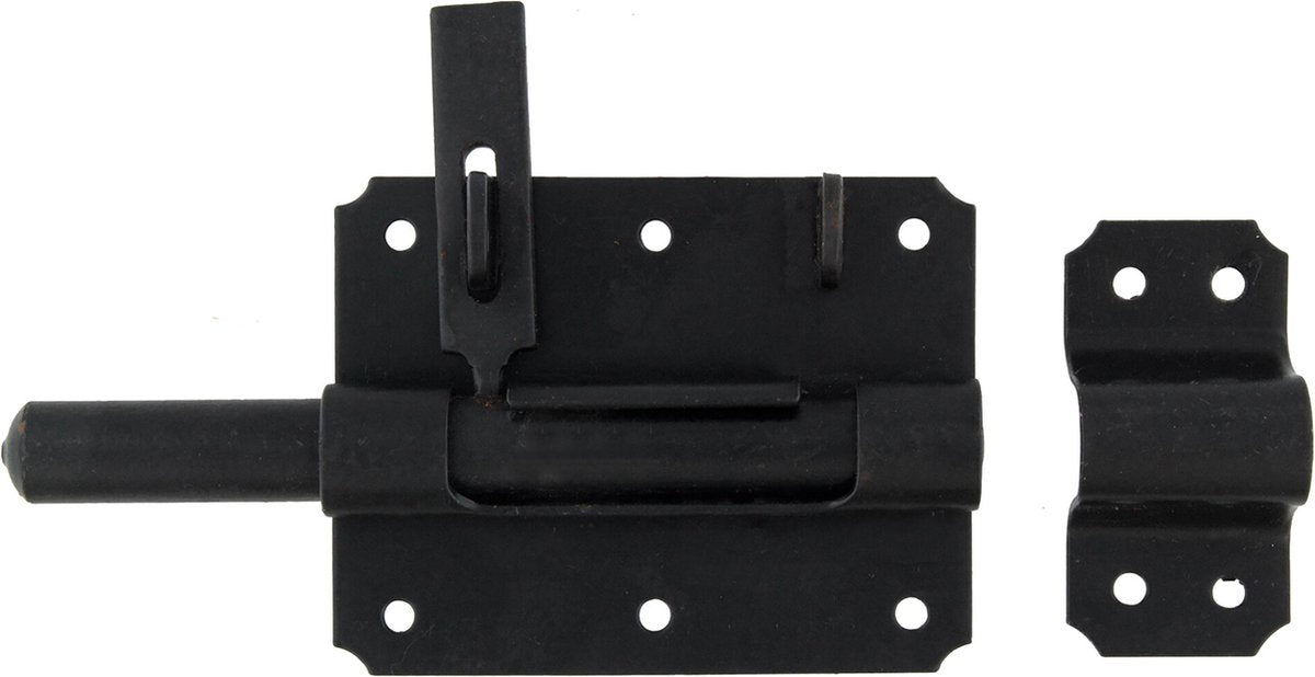 Starx - hangslotgrendel - schuifgrendel met hangslot ogen - stift 16mm - zwart