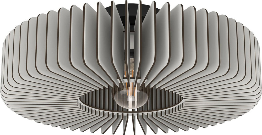 Eglo palombaia plafondlamp - e27 - ø 50 cm - grijs|zwart - hout|staal
