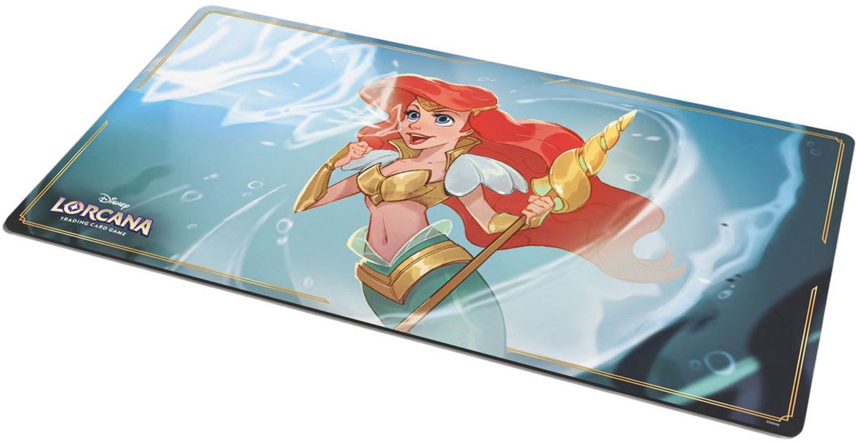 Disney lorcana tcg: winterspell- playmat arielle