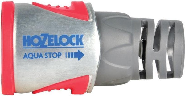 Hozelock - metalen slangstuk met waterstop pro (ø 12,5 mm)