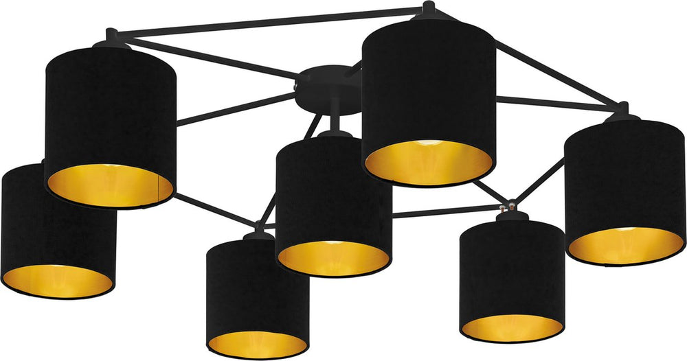 Eglo staiti plafondlamp - e27 - ø 84 cm - zwart goud