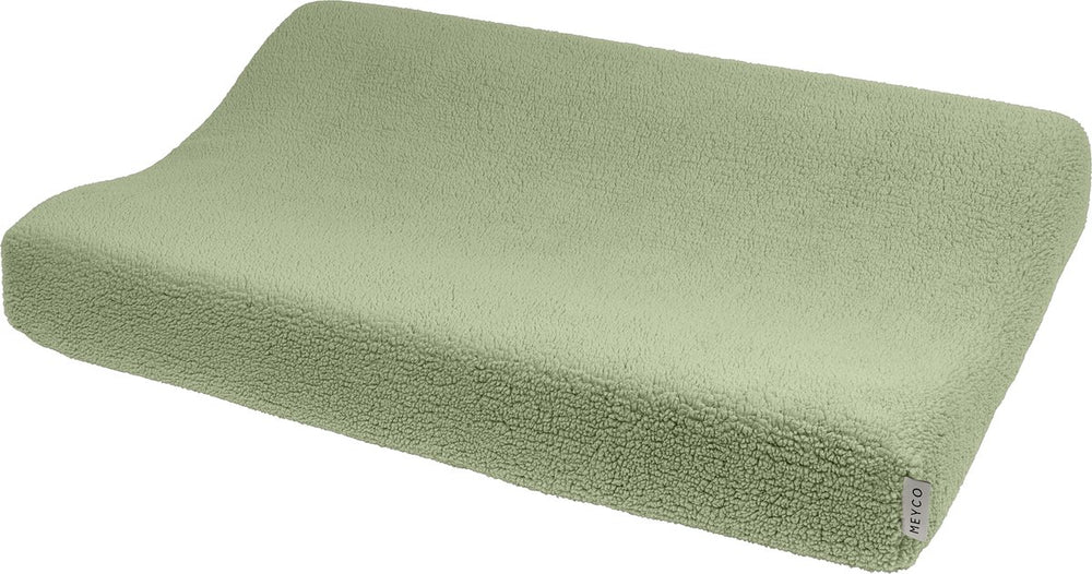 Meyco baby teddy aankleedkussenhoes - olive green - 50x70cm