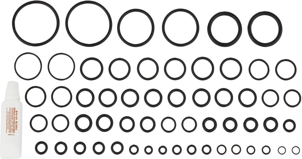 Kirchhoff assortiment o-ringen - rubber - met kraanvet 7 g (58x)