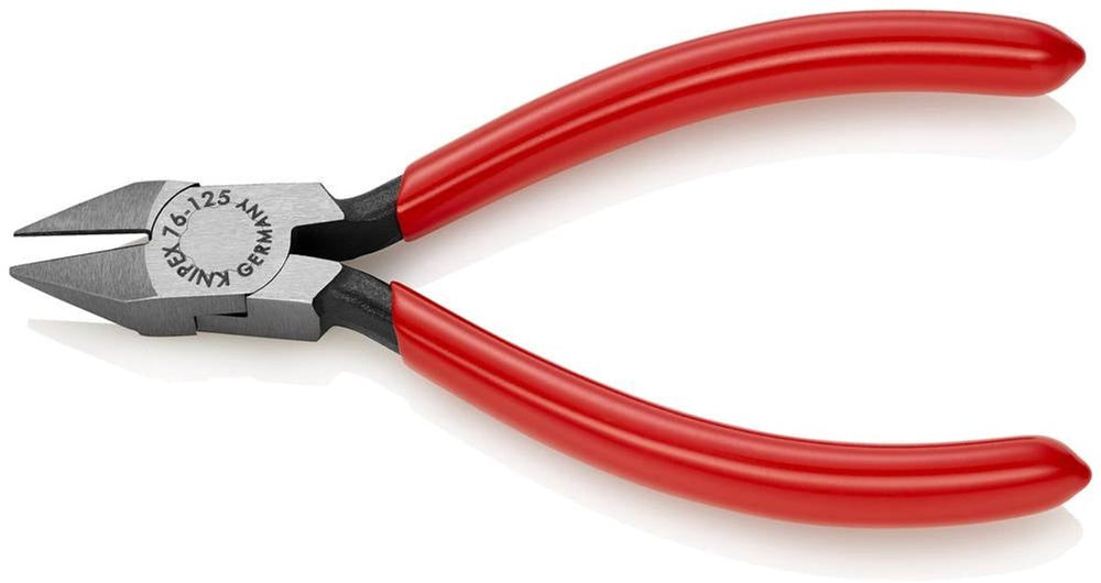 Knipex 76 81 125 zijsnijtang met spitse kop 125mm
