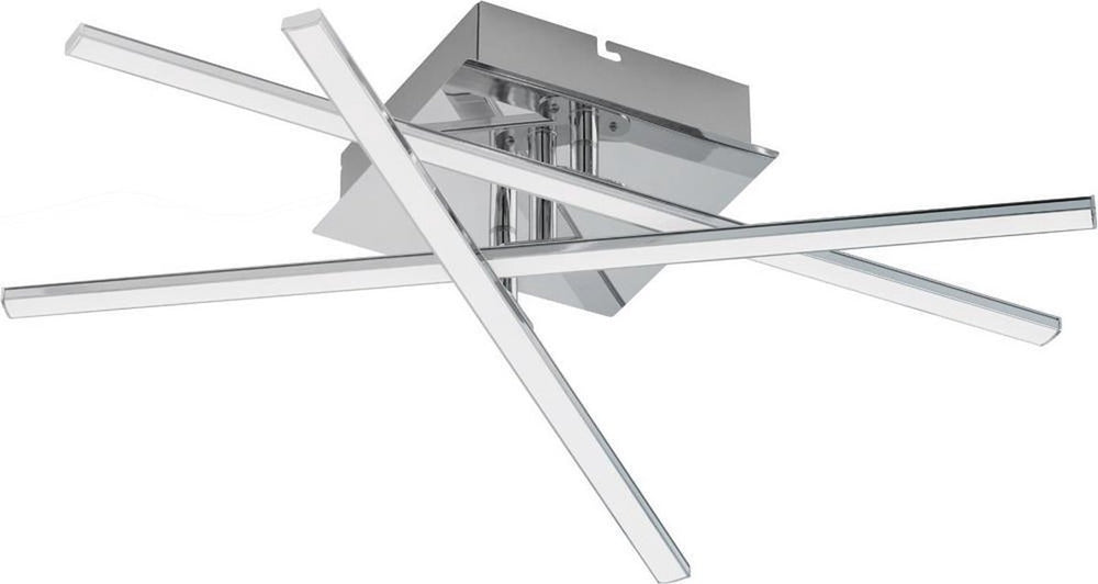 Eglo lasana 1 - wand plafondlamp - 1 lichts - chroom - wit