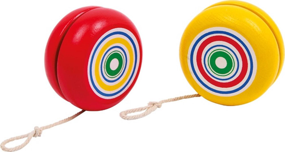 Small foot - wooden yoyo yellow and red, set of 8