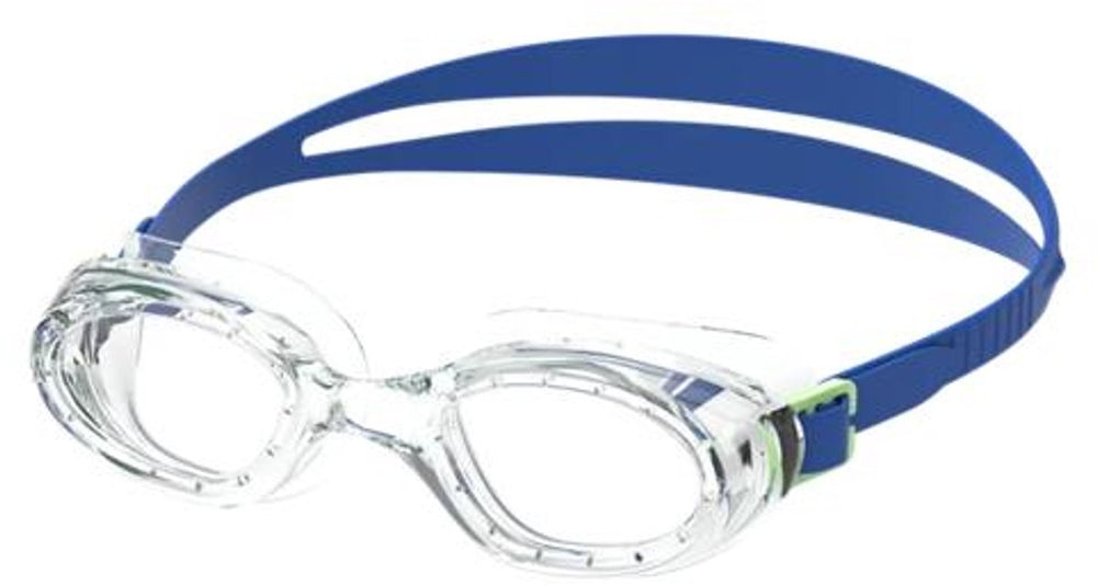 Speedo junior futura hydrospex zwembril kind - recreatieve duikbril kinderen - anti condens uv-bescherming - comfortabele pasvorm - clear blauw