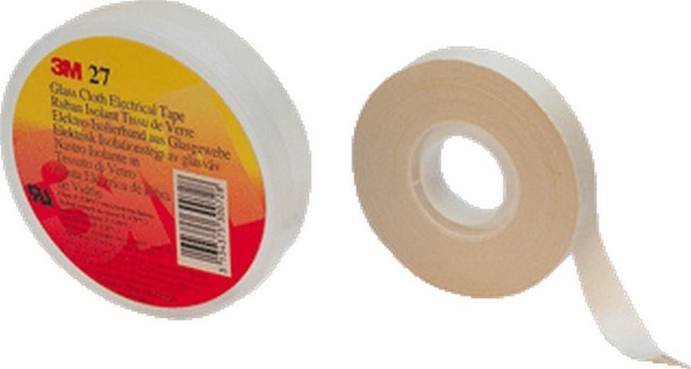 3m mmm zelfkl tape scotch 27, glasvezelweefsel, wit, (lxb) 20mx12mm