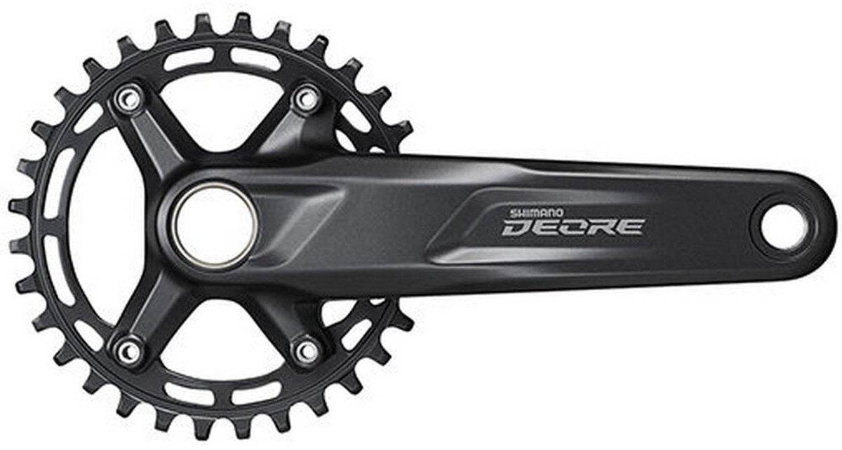 Shimano crankstel deore fc-m5100-1 10 11 speed - 30 tands - 170 mm - zwart