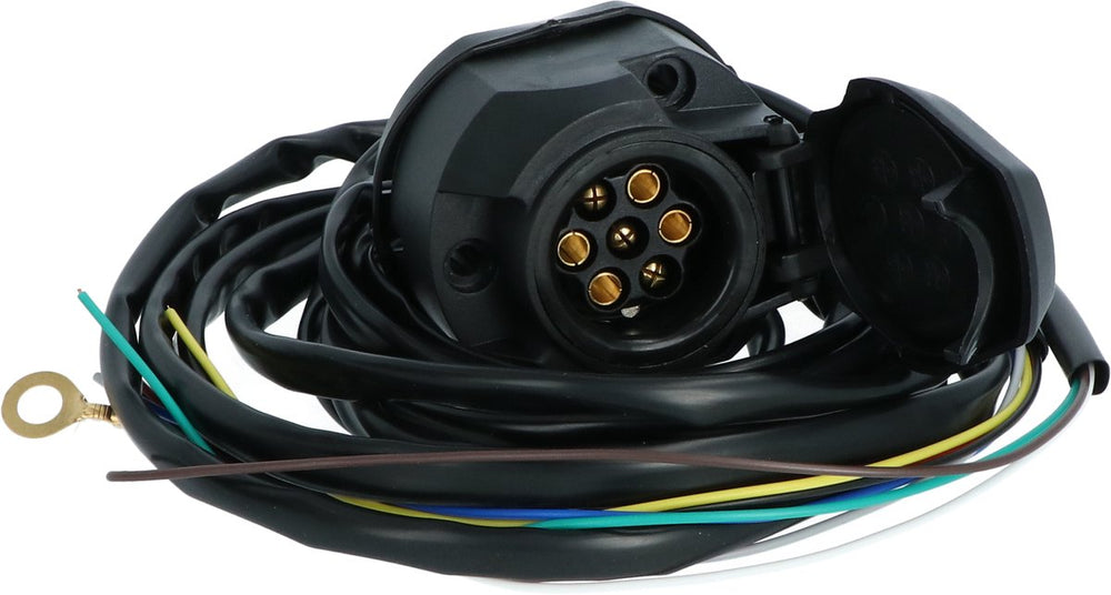 Carpoint trekhaakkabelset 7-polig – 12v – 2 meter – universeel – voor aanhangerverlichting – betrouwbare aansluiting