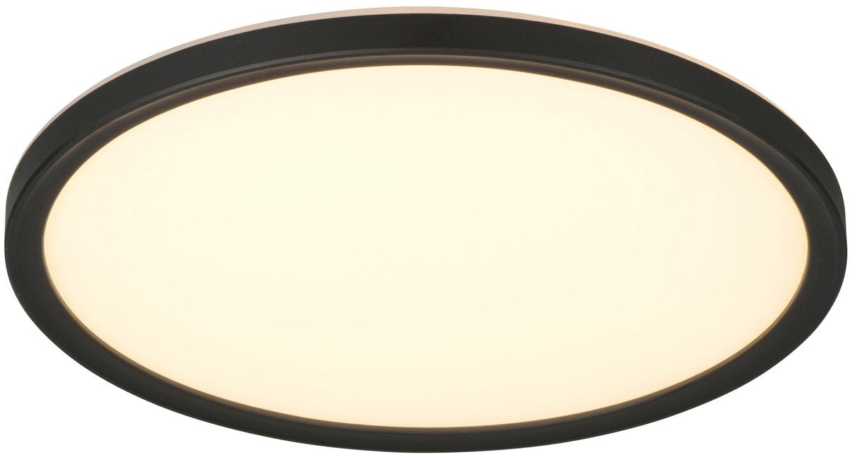 Rl live your light reality joko - plafondlamp - zwart - incl. 1x smd 18 w - afstandsbediening - geintegreerde dimmer - traploos instelbare lichtkleur - nachtlampje - wand- en plafondmontage - geheugenfunctie - indirecte verlichting - eenvoudig te bevestig