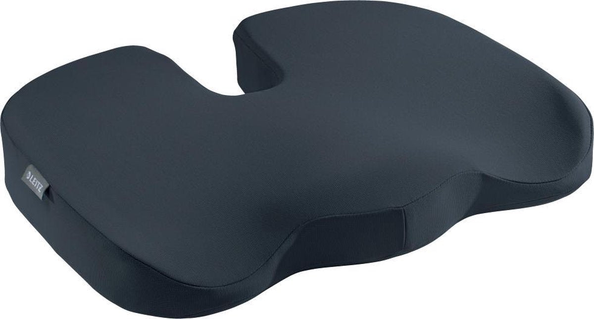 Leitz ergo cosy ergonomisch zitkussen voor bureaustoel - fluweel grijs