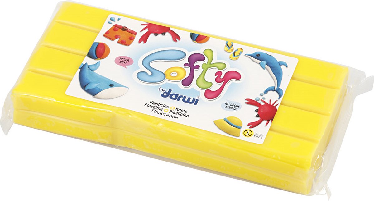Creatief bedrijf softy boetseerklei geel
