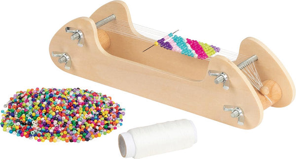 Goki weefgetouw - parels - 21,7x6,7x5,6cm - inclusief parels - 6 jaar