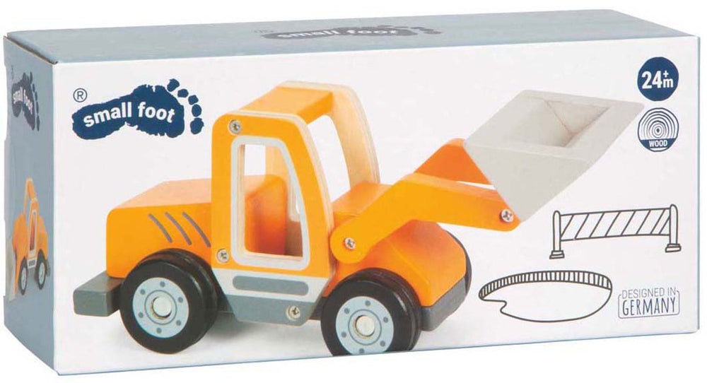 Small foot - houten wiellader met schop