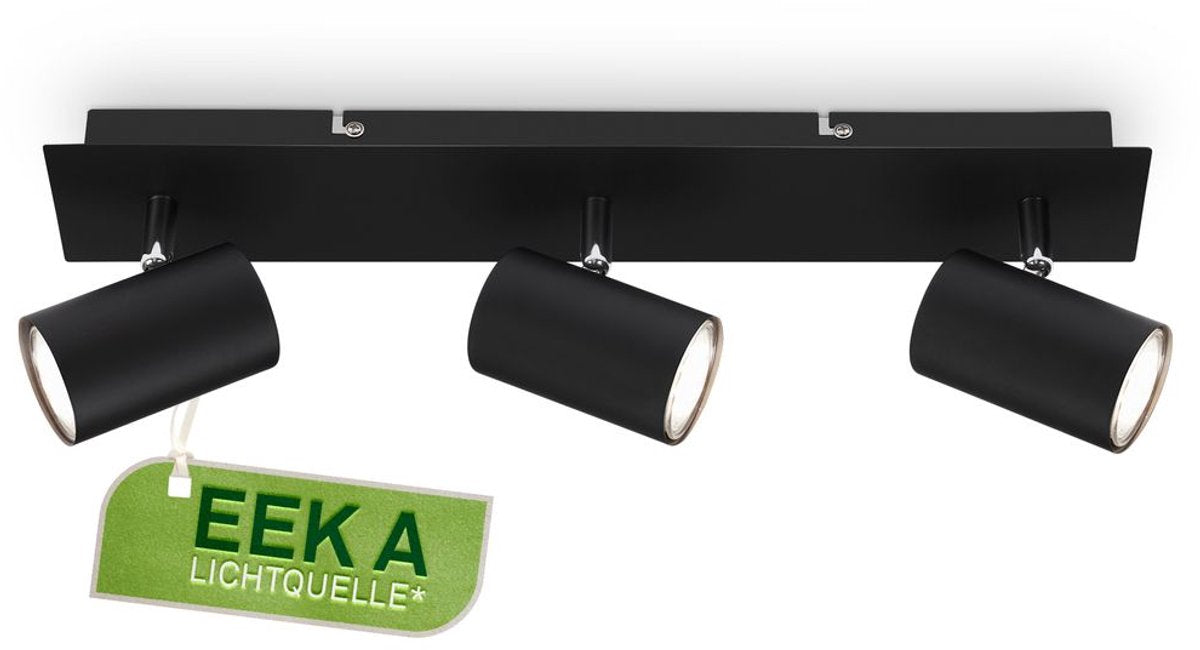 B.k.licht briloner isil – opbouwspot – met eek a lichtbron* - zwart – 45cm
