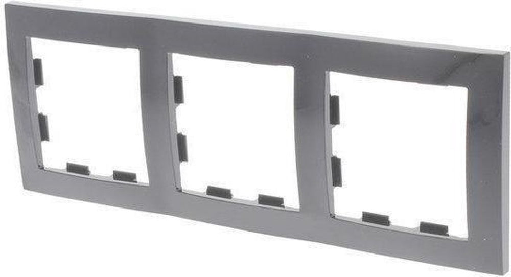 Smartwares q-link s2 afdekraam inbouw drievoudig antraciet