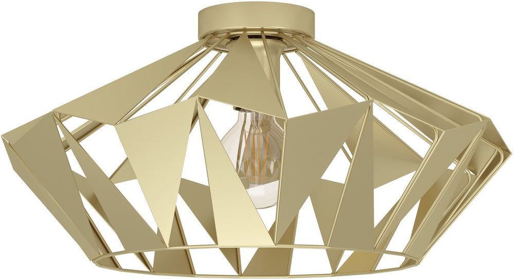 Eglo carlton plafondlamp - e27 - ø 47 cm - goud - staal