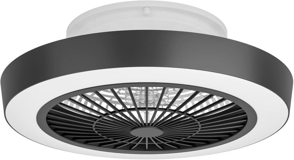 Eglo sazan plafondlamp met ventilator - 54,8cm - ac-longer life - wit zwart
