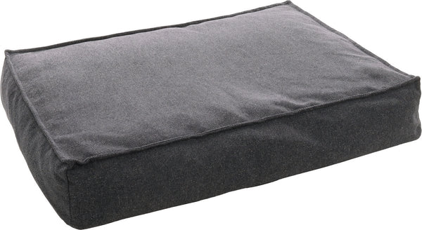 Flamingo hondenkussen – avalon rechthoekig donkergrijs – orthopedisch memory foam – 100x70x18 cm – afneembare hoes antislip bodem