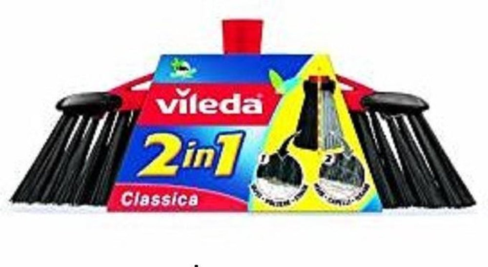 Vileda bezem 2 in 1 ± 35 cm breed.