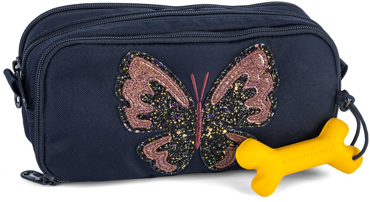 Stones and bones | pennenzak rowan 2.0 - glitter butterfly navy