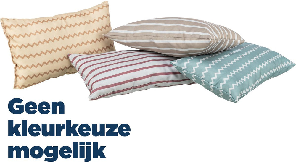 Trixie speelkussen catnip - katoen xxl 30x19 cm - 2 stuks assorti