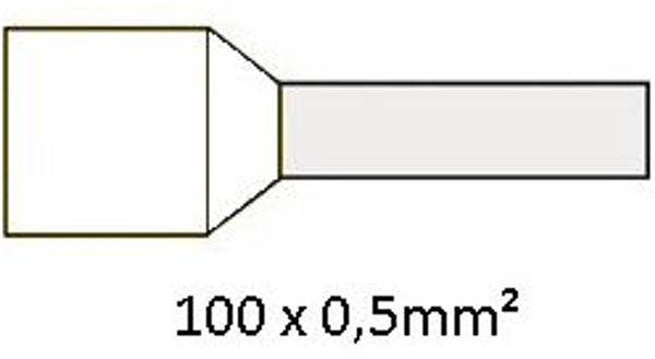 Cimco adereindhuls geïsoleerd 0,5mm2 per 100