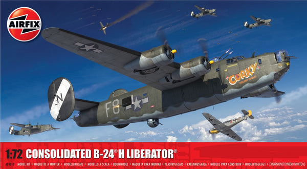 Airfix modelbouwpakket vliegtuigen - 09010 consolidated b-24h liberator - propeller vliegtuig plastic - 1:72 - modelbouw