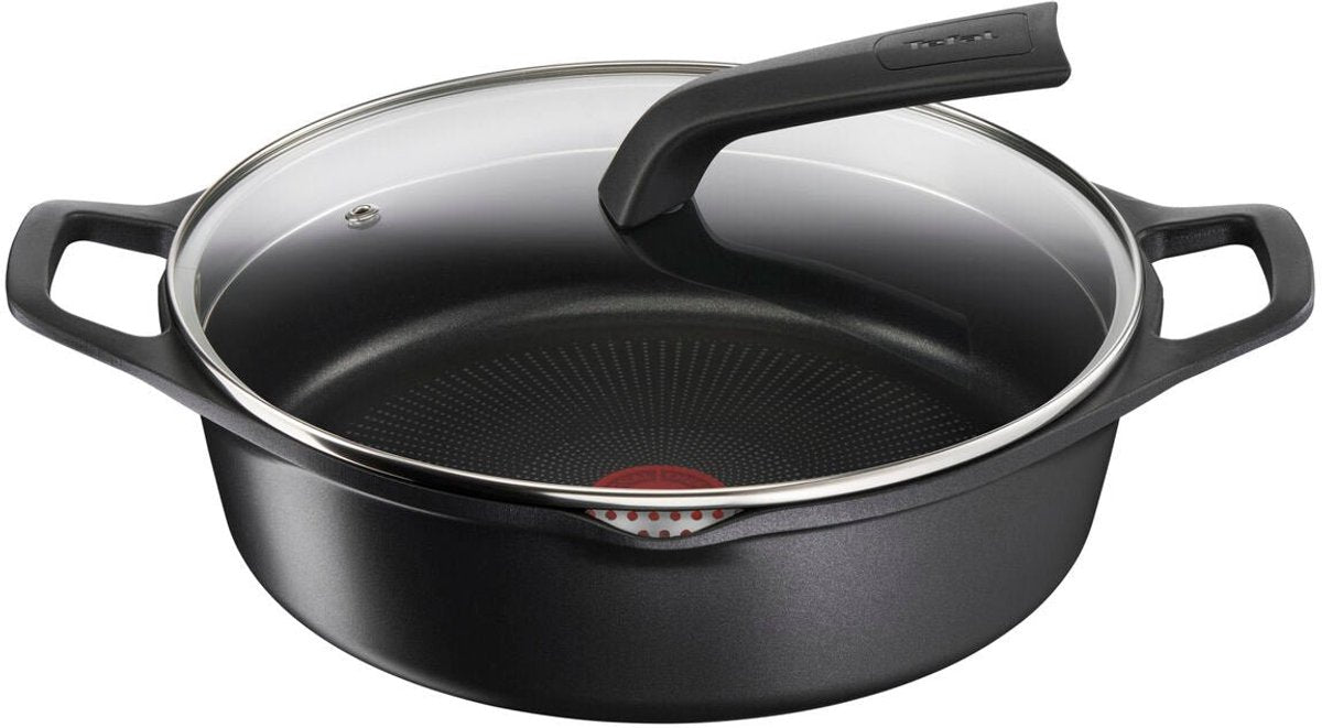 Tefal robusto - braadpan - ø28 cm - inclusief deksel - inductie - duurzaam